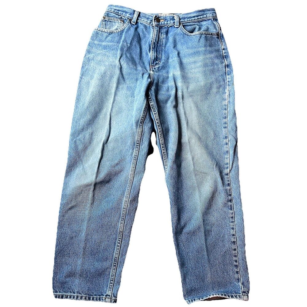 LL Bean Natural Fit Straight Blue Jeans Pants Denim Women's 14 Petite